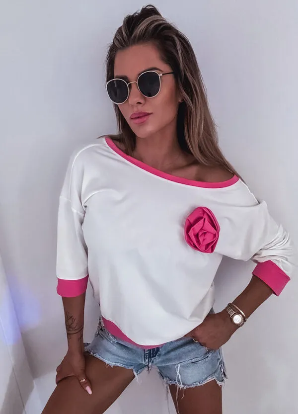 BAWEŁNIANA BLUZKA MIA ROSE PINK - Зображення 3