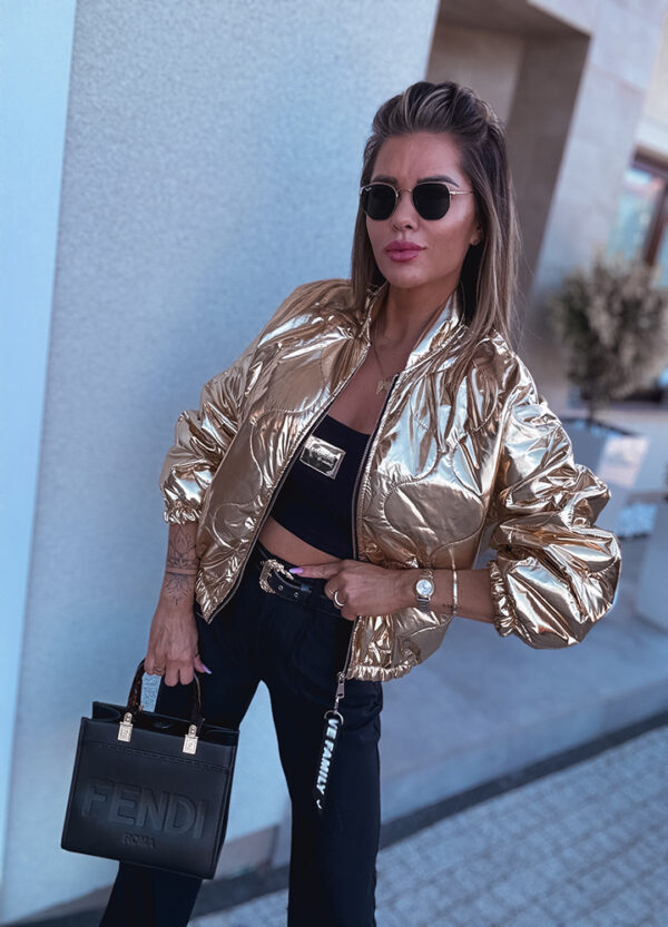 KURTKA BOMBER GOLD