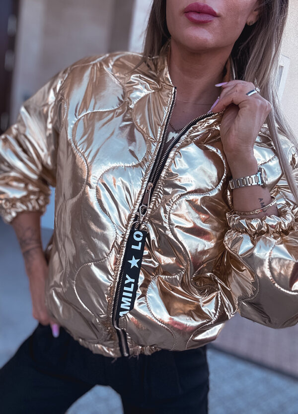 KURTKA BOMBER GOLD