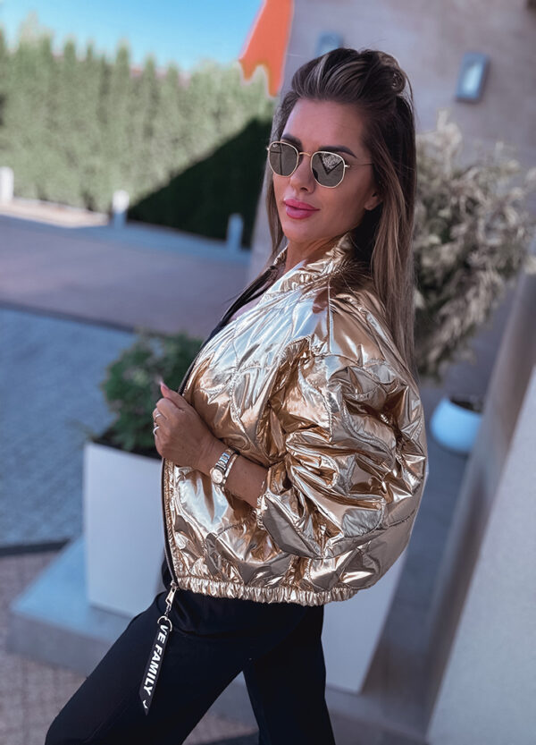 KURTKA BOMBER GOLD