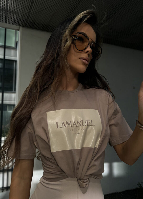 LA MANUEL / T-SHIRT Z NADRUKIEM