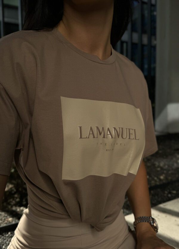 LA MANUEL / T-SHIRT Z NADRUKIEM