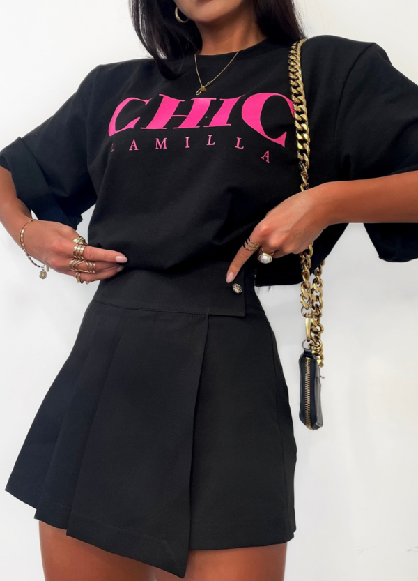 LA MILLA / T-SHIRT CHIC BLACK