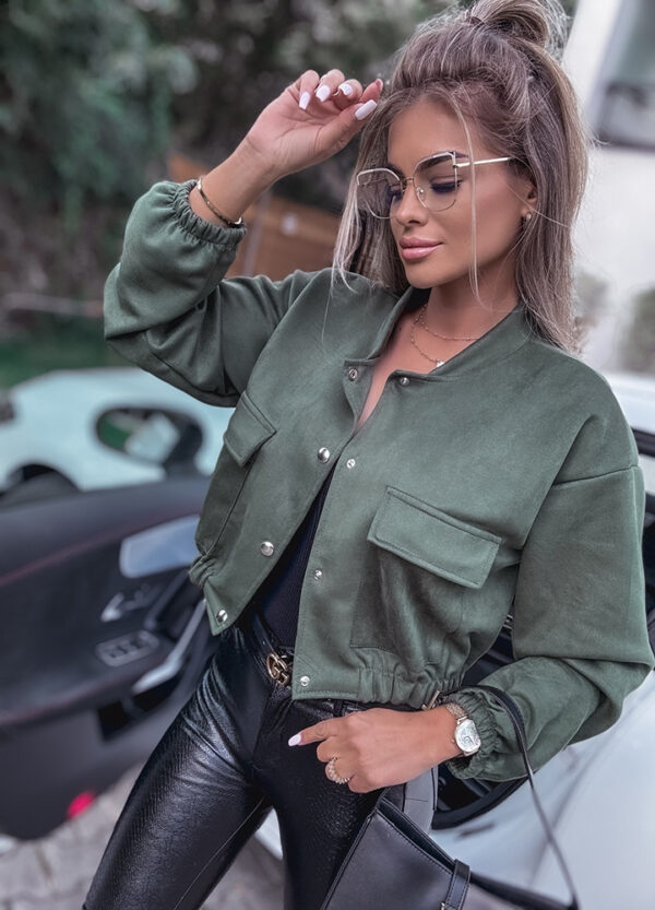 BLUZA BEJSBOLÓWKA NUBUK KHAKI