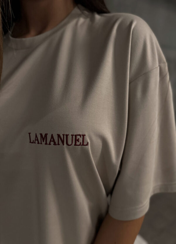 LA MANUEL / T-SHIRT ZE ŚCIĄGACZEM