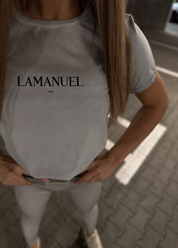 LA MANUEL / T-SHIRT SILVER