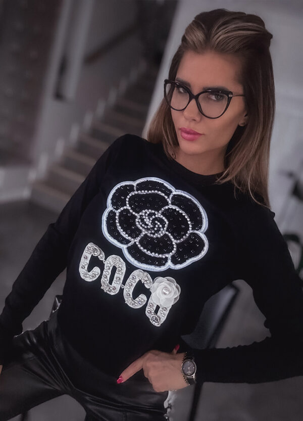 SWETER Z PERŁAMI COCO