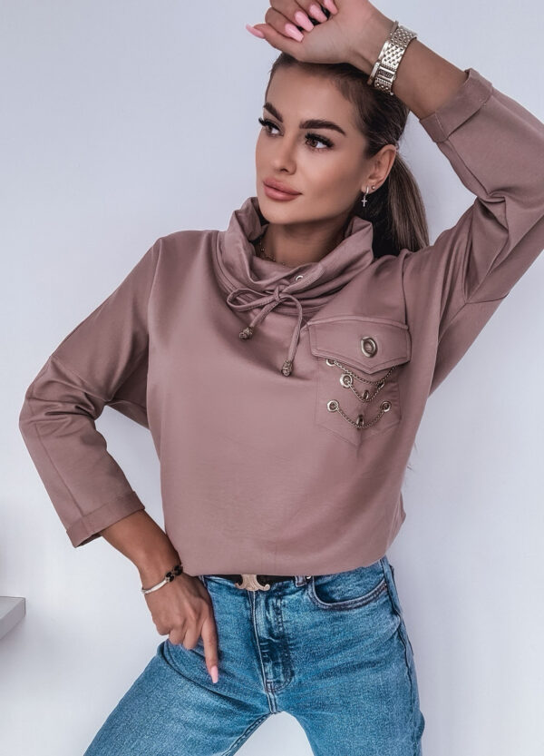 BLUZA Z KIESZONKĄ CHAIN