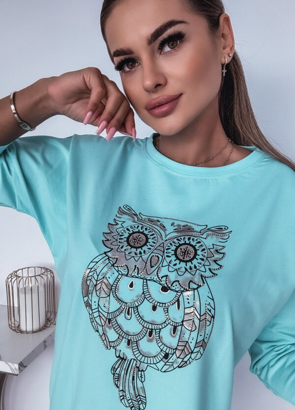 BLUZKA Z NADRUKIEM OWL - Image 5