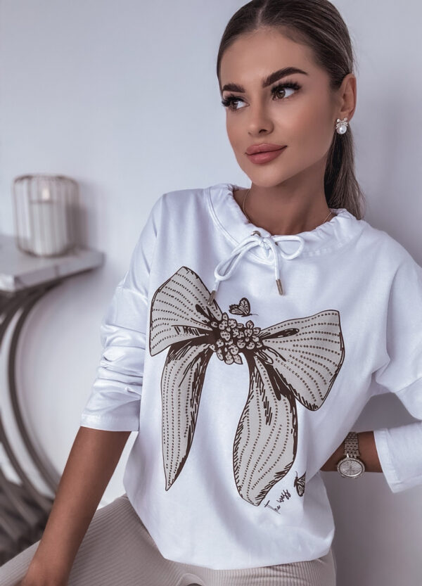 BLUZA Z KOŁNIERZEM BOW