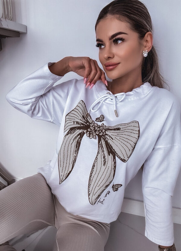 BLUZA Z KOŁNIERZEM BOW