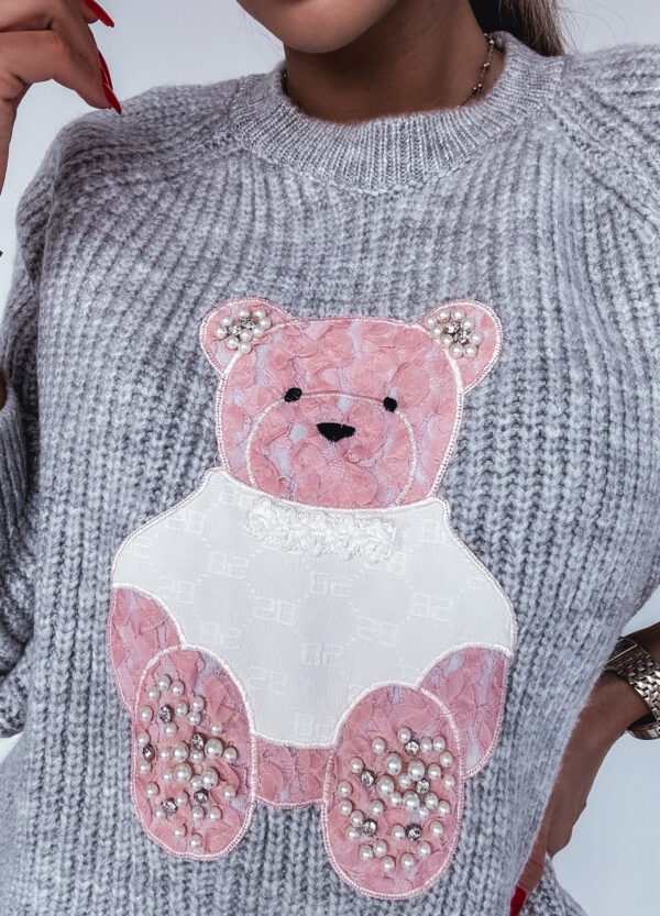 SWETER Z NADRUKIEM BEAR