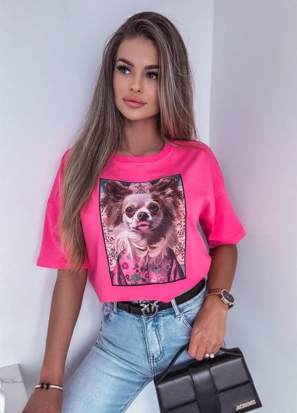 T-SHIRT Z CEKINAMI DOG