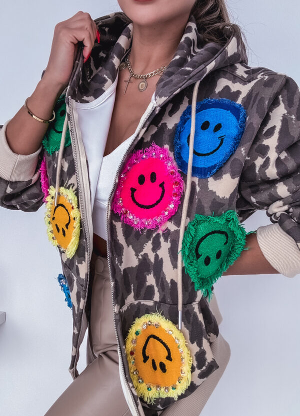 BLUZA Z NASZYWKAMI SMILE