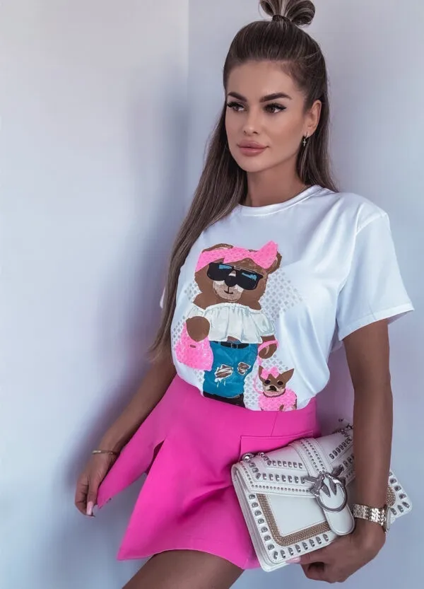 T-SHIRT Z NADRUKIEM BEAR