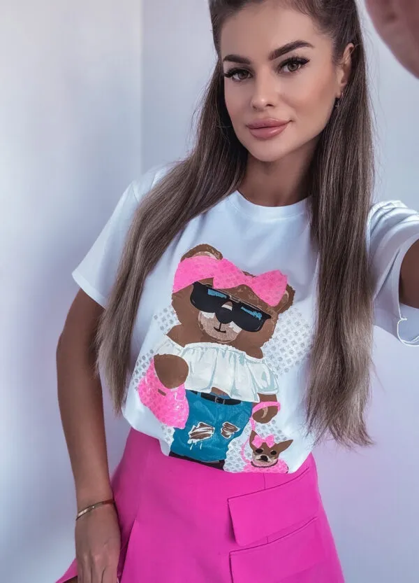 T-SHIRT Z NADRUKIEM BEAR