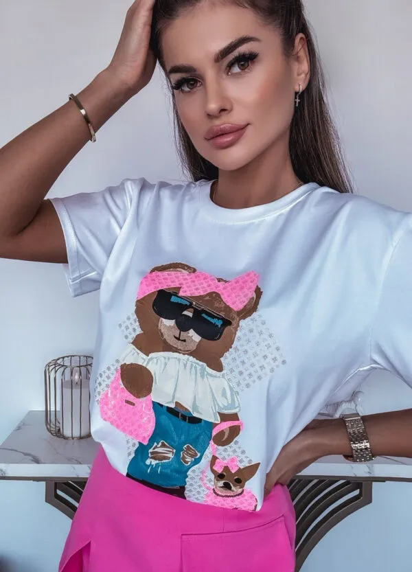 T-SHIRT Z NADRUKIEM BEAR