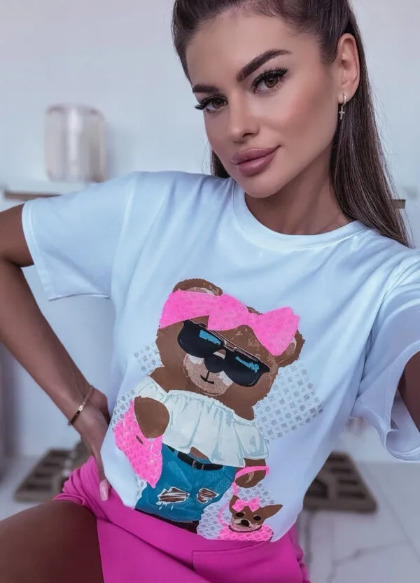 T-SHIRT Z NADRUKIEM BEAR