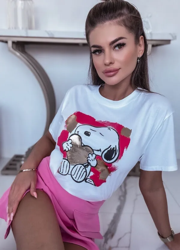 T-SHIRT Z NADRUKIEM SNOOP