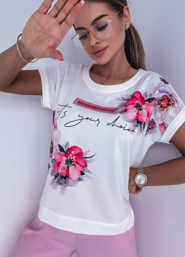 T-SHIRT Z NADRUKIEM SPRING