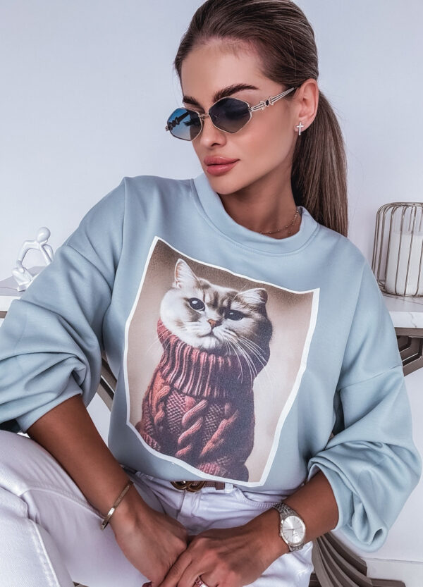 BLUZA Z NADRUKIEM CAT