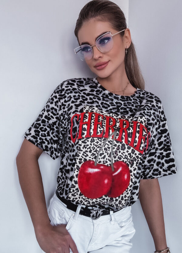 T-SHIRT W CĘTKI CHERRY