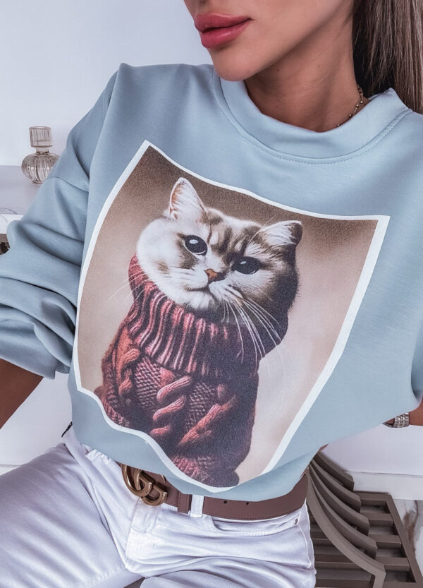 BLUZA Z NADRUKIEM CAT