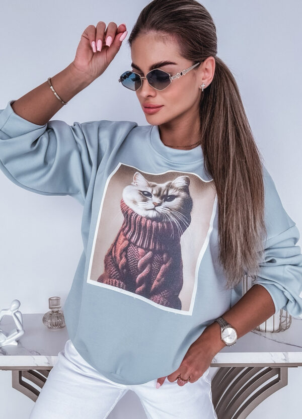 BLUZA Z NADRUKIEM CAT