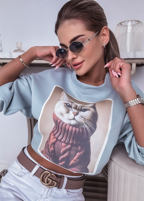 BLUZA Z NADRUKIEM CAT