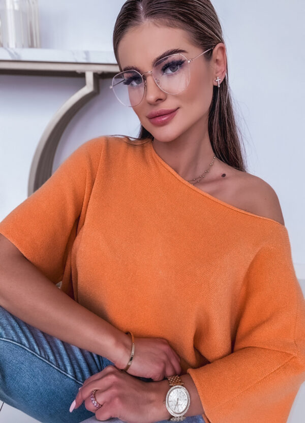 SWETER NIETOPERZ ORANGE