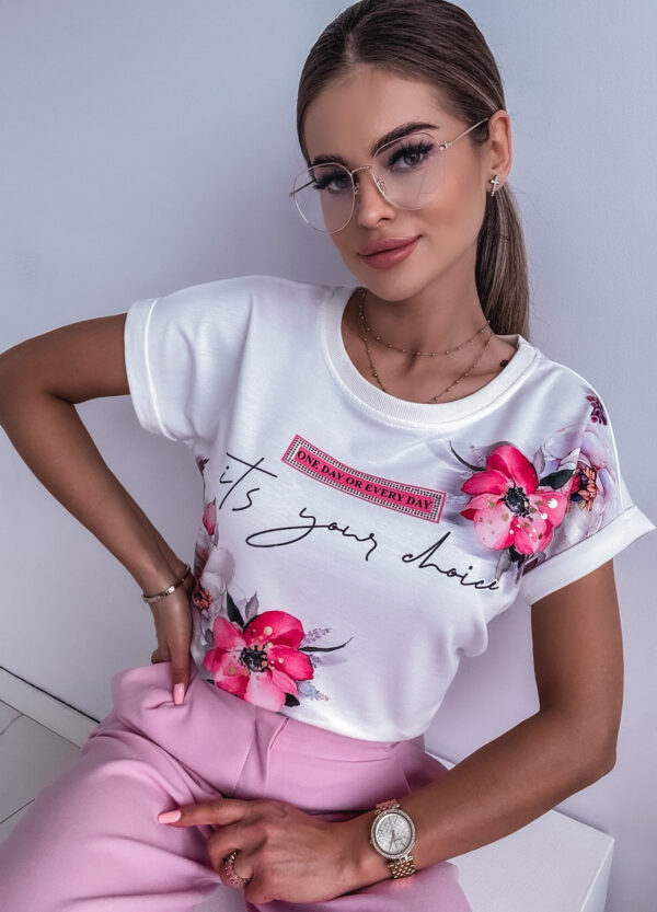 T-SHIRT Z NADRUKIEM SPRING - Зображення 8