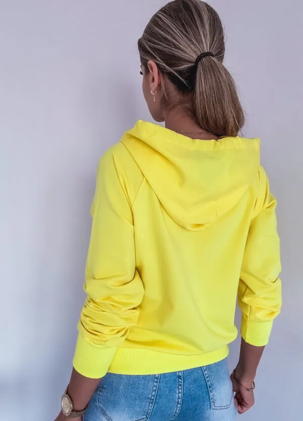 BLUZA Z KAPTUREM YELLOW