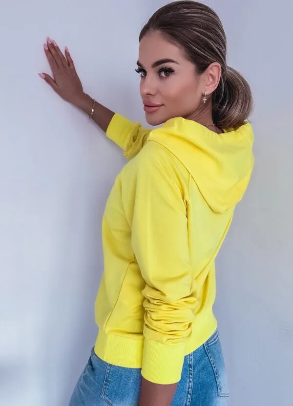 BLUZA Z KAPTUREM YELLOW