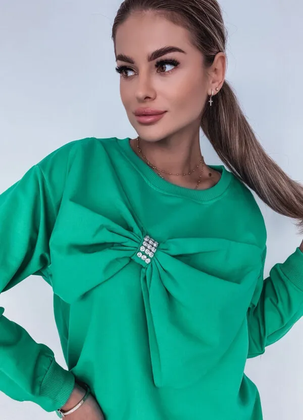 BAWEŁNIANA BLUZA BOW