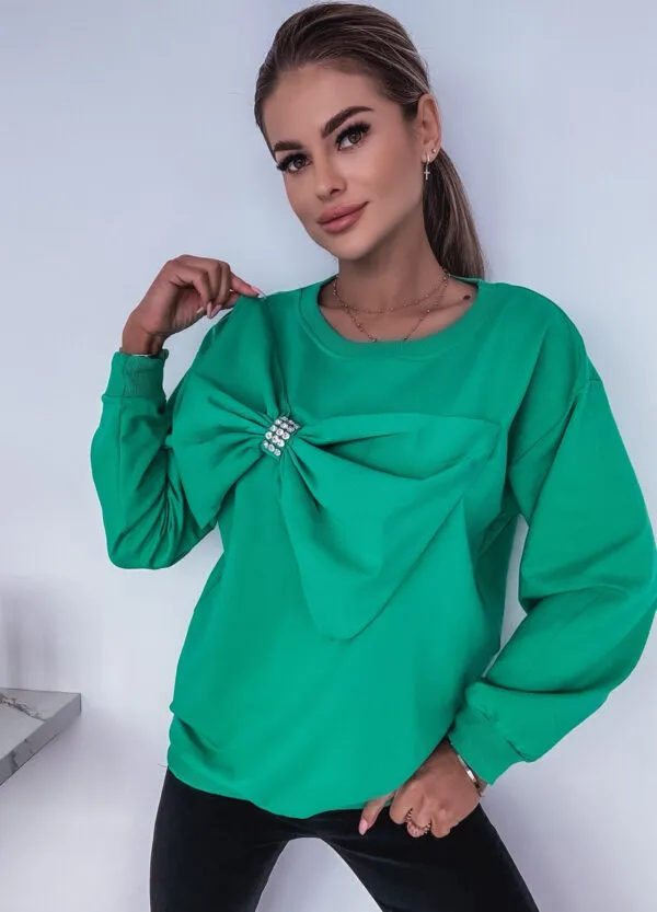 BAWEŁNIANA BLUZA BOW