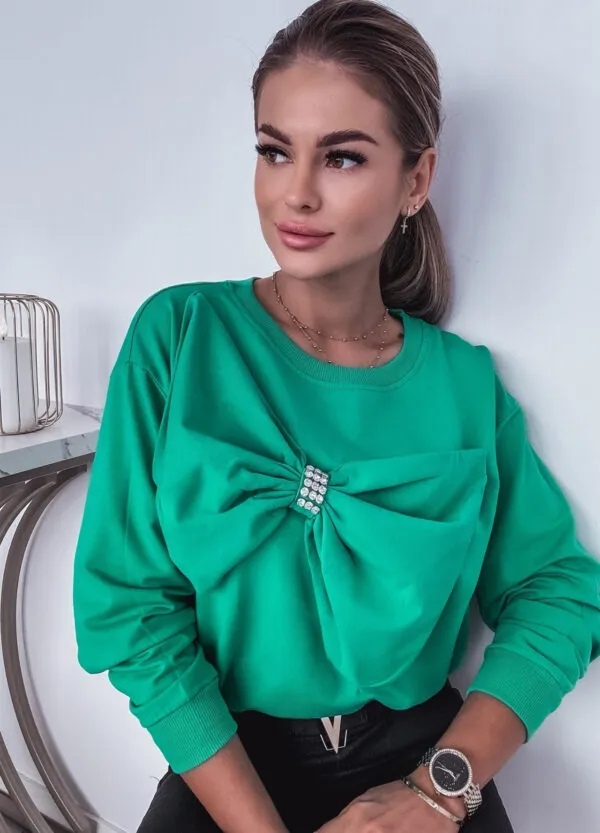 BAWEŁNIANA BLUZA BOW