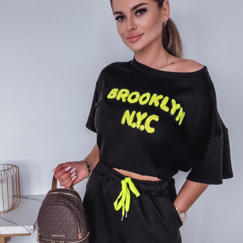 KOMPLET LETNI / SZORTY + BLUZA BROOKLYN NEON