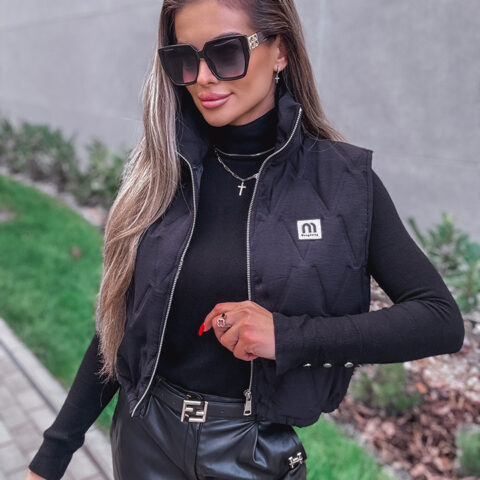 KURTKA BEZRĘAWNIK Z ZAMKIEM BLACK