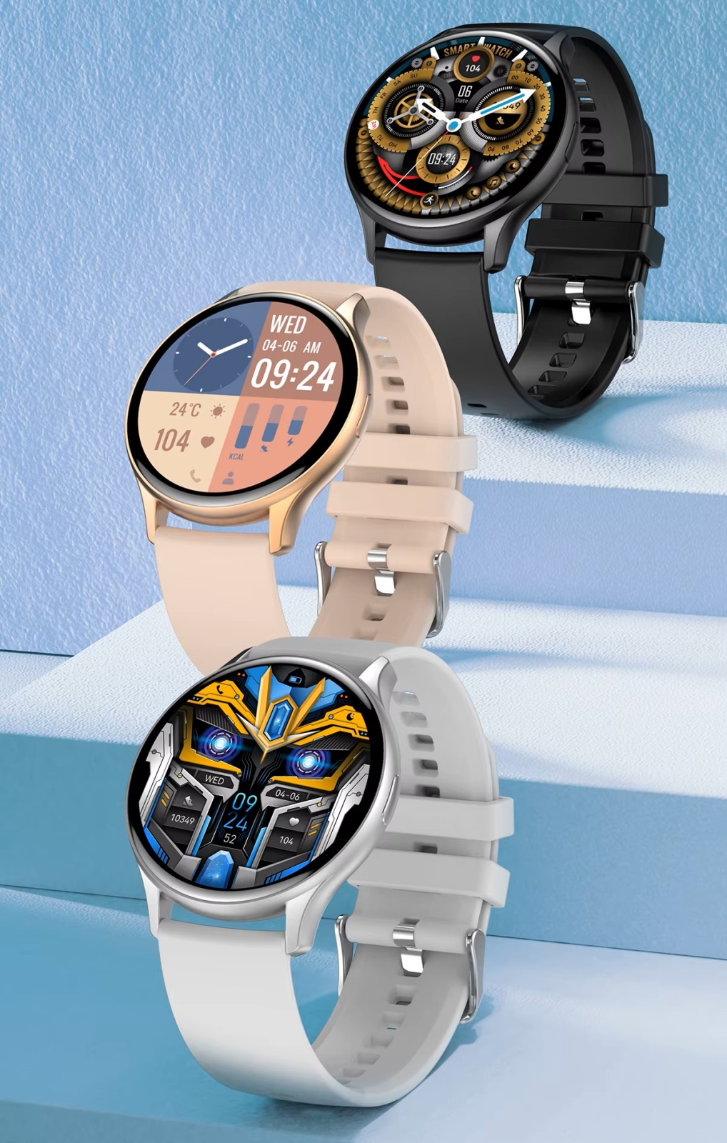 Smartwatch Damski RUBICON RNCF11 Silver/Grey SMARUB242 - Зображення 10