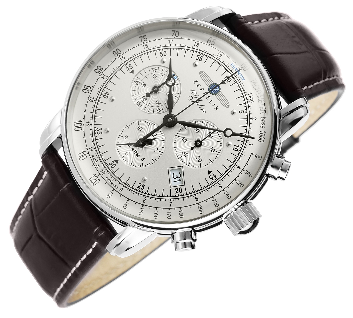 Zegarek Męski ZEPPELIN 100 Yahre 7680-1 + BOX - Зображення 3