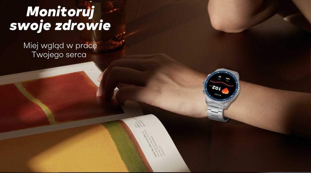 Smartwatch Męski GRAVITY GT16-1 Gold / Złota Bransoleta - obrazek 11