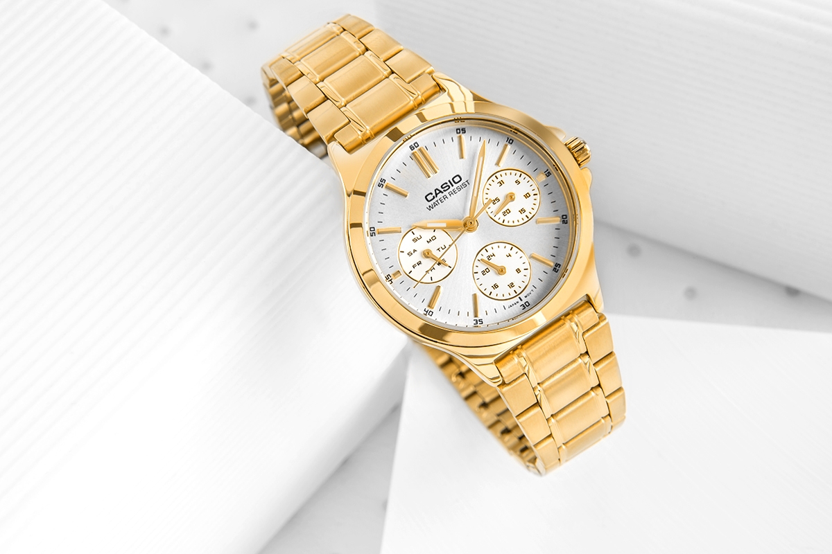 Zegarek Damski CASIO LTP-V300G-7AUDF + BOX - obrazek 5