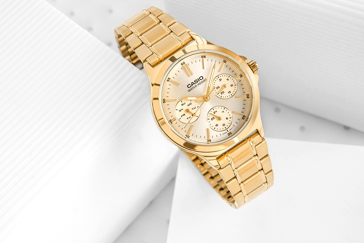 Zegarek Damski CASIO LTP-V300G-9AUDF + BOX - obrazek 5