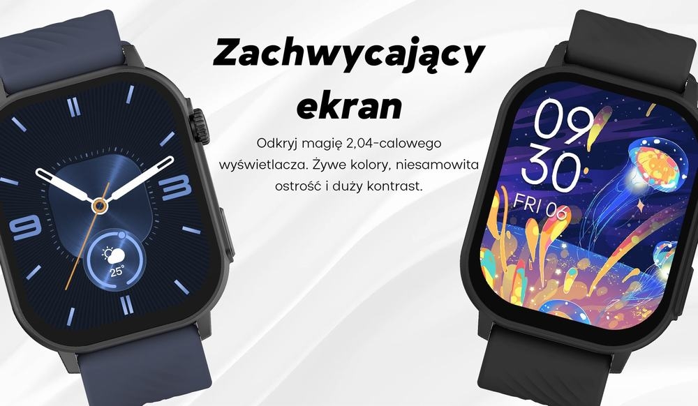 Smartwatch Damski GRAVITY GT15-11 Granatowy Pasek Silikonowy + Złota Bransoleta - Зображення 12