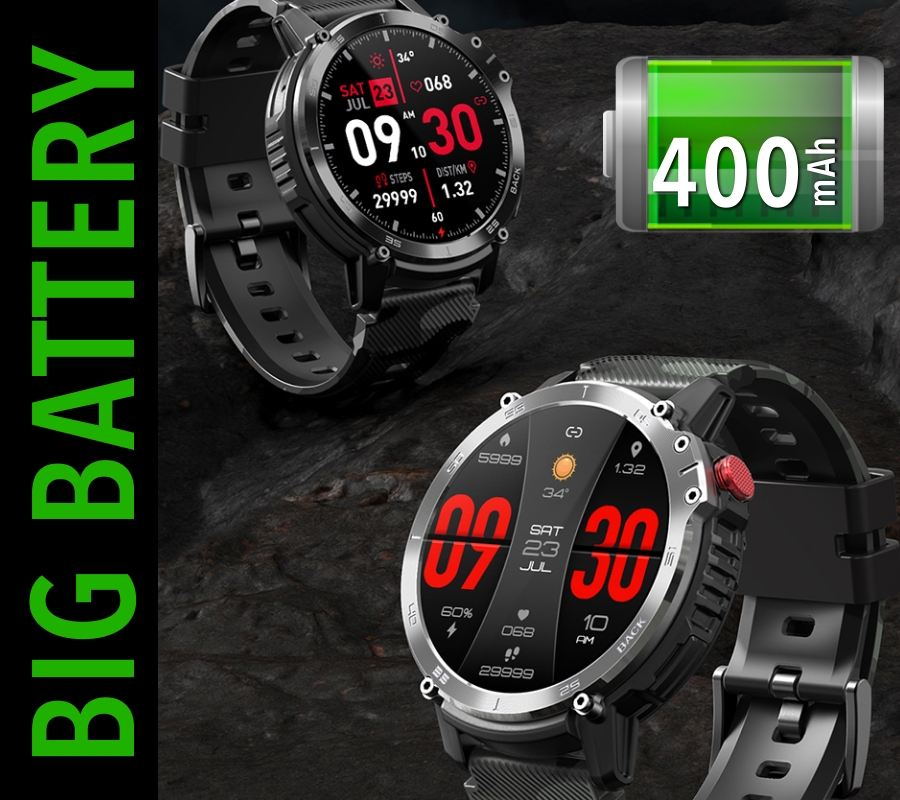 Smartwatch Męski RUBICON RNCF08 Black/Moro SMARUB232 - obrazek 12