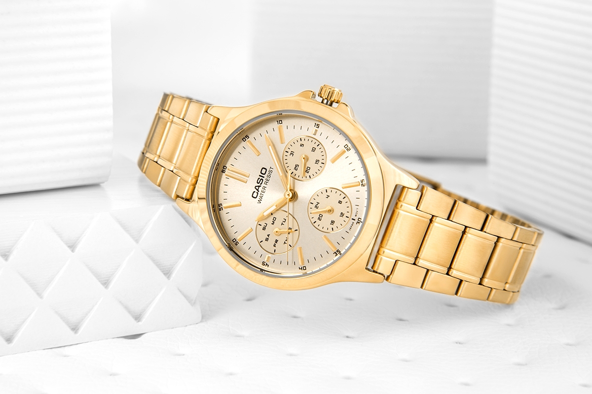 Zegarek Damski CASIO LTP-V300G-9AUDF + BOX - obrazek 6