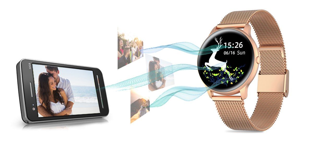 Damski SMARTWATCH G.Rossi SW015-4 Różowe złoto - Зображення 12