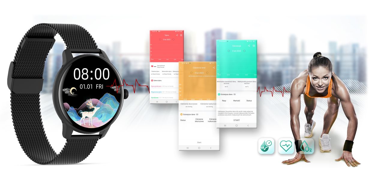 Zegarek SMARTWATCH G.ROSSI SW020-2 - Зображення 13