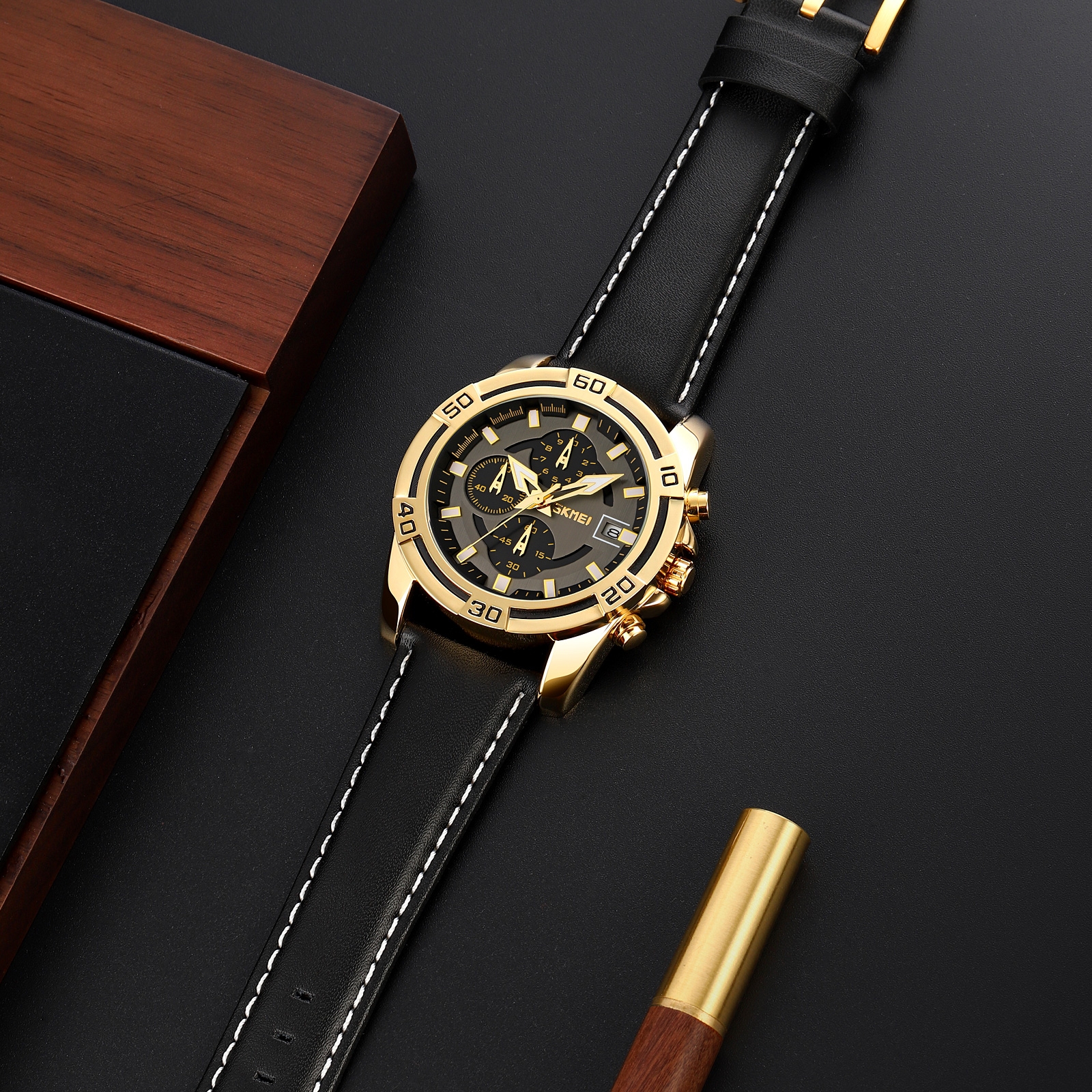 Zegarek Męski Skmei 9156GDBK + BOX - Зображення 7