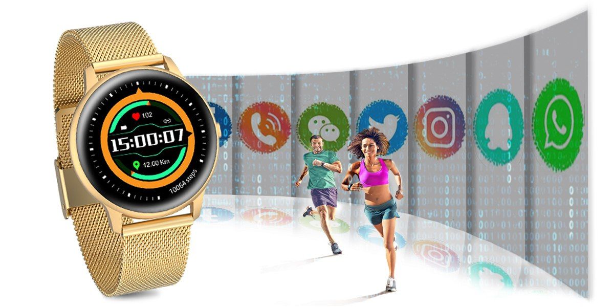 Damski SMARTWATCH G.Rossi SW015-5 Złoty - obrazek 14